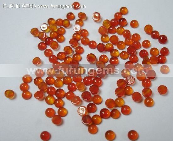 carnelian 4mm round cabs