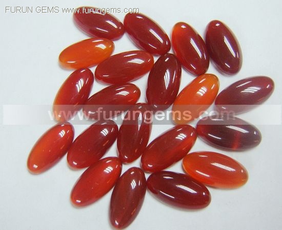 red agate 16x8mm oval cabs