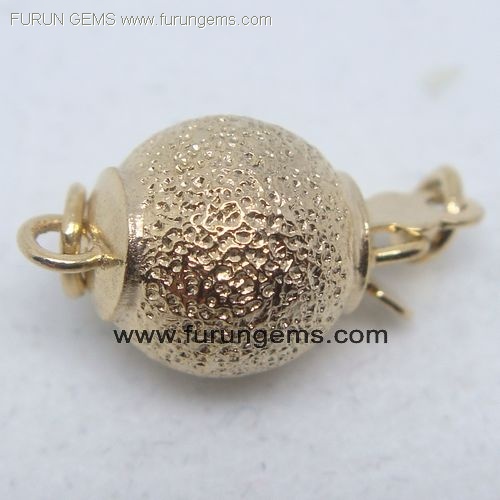 silver 925 gold colour round beads clasp