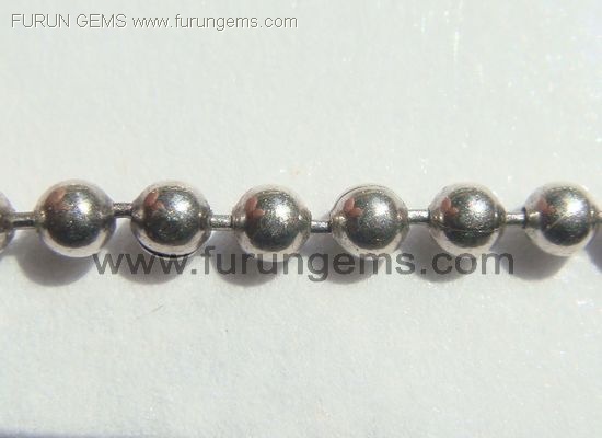 silver 925 round beads chains
