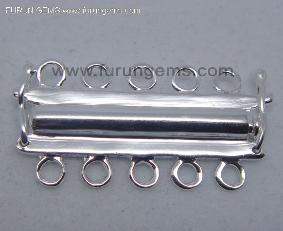 silver 925 5 lines clasp