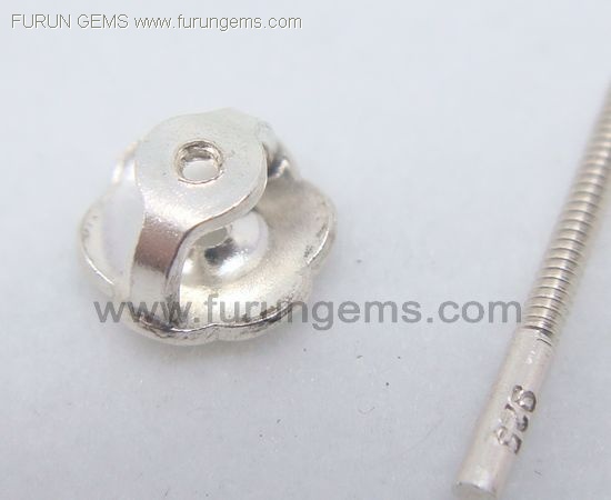 silver 925  earring plugs