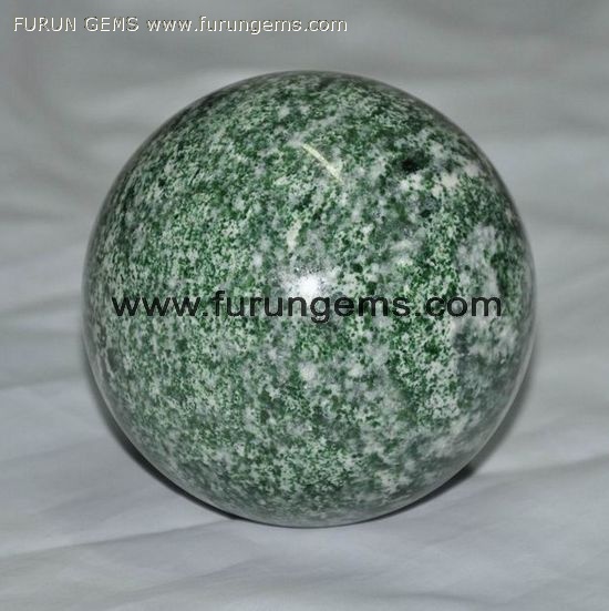 green spot jade sphere/ ball