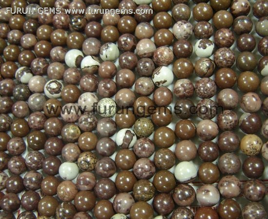 flower jasper round beads 10mm 40cmlong