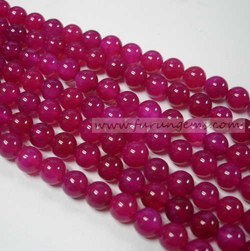 pink agate  round beads (many sizes available)