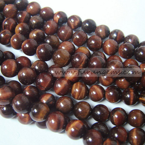 red tiger eye A round beads (many sizes available)