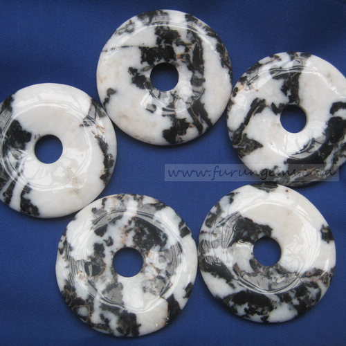zebra agate donut 50x10mm