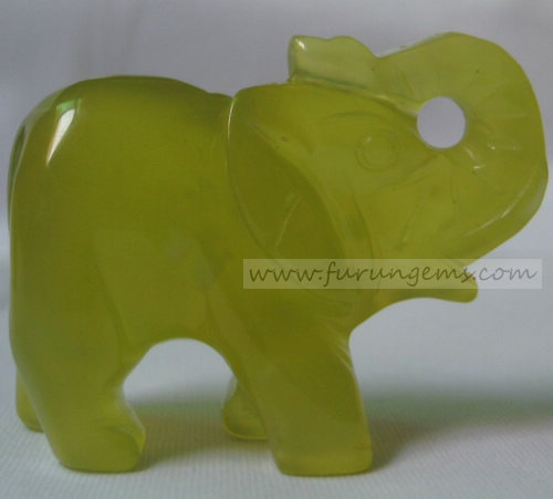 korean jade elephant carvings 40mm