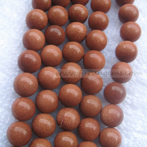 brown goldstone 8mm round beads good quality