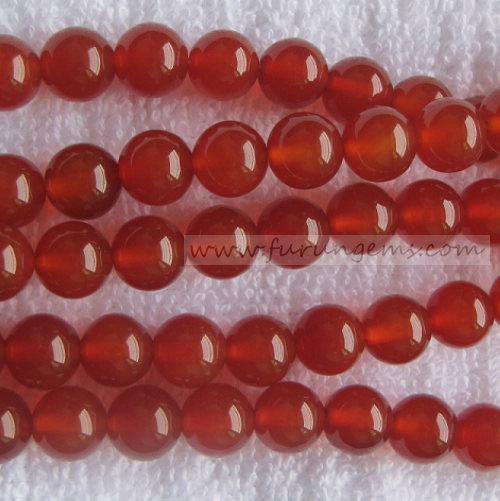 red agate 8mm round beads good quality