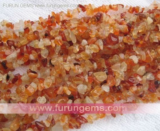 carnelian, red agate chips 5-7mm